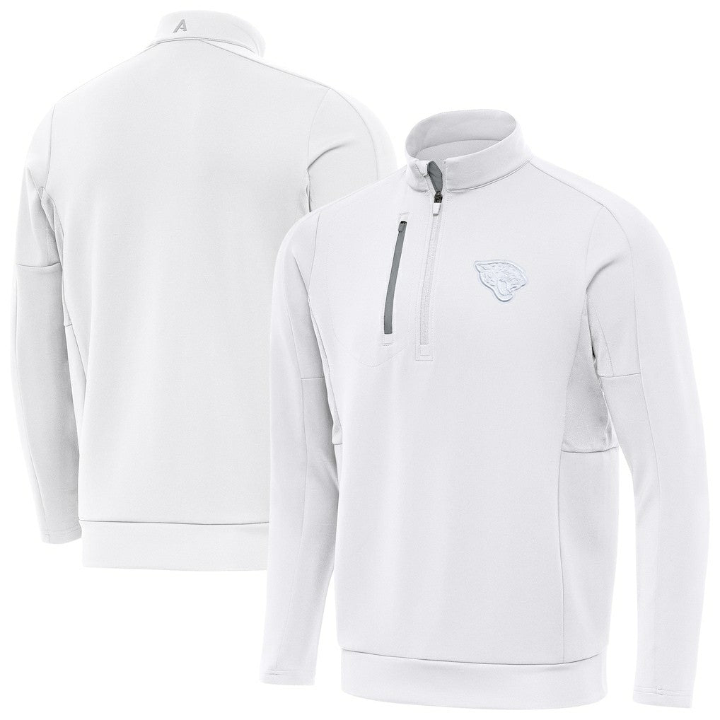 Jacksonville Jaguars Antigua Generation Quarter-Zip Jacket - White - NFL
