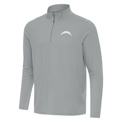 Los Angeles Chargers Men's Antigua Intent Quarter-Zip Jacket - Gray - NFL