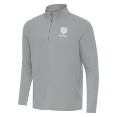Chicago Bears Men's Antigua Intent Quarter-Zip Jacket - Gray - NFL