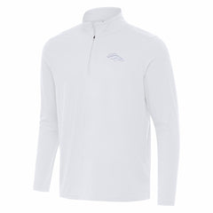 Denver Broncos Antigua Intent Quarter-Zip Jacket - White - NFL