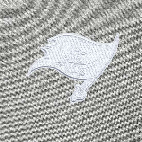 Tampa Bay Buccaneers Antigua Subtle Quarter-Zip Jacket - Heather Gray - NFL