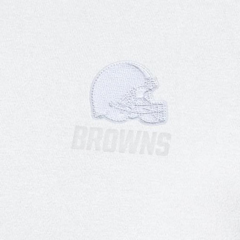 Cleveland Browns Antigua Victory Quarter-Zip Top - White - NFL