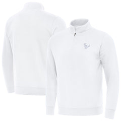 Houston Texans Antigua Victory Quarter-Zip Top - White - NFL