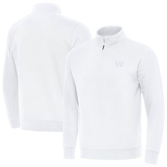 Washington Commanders Antigua Victory Quarter-Zip Top - White - NFL