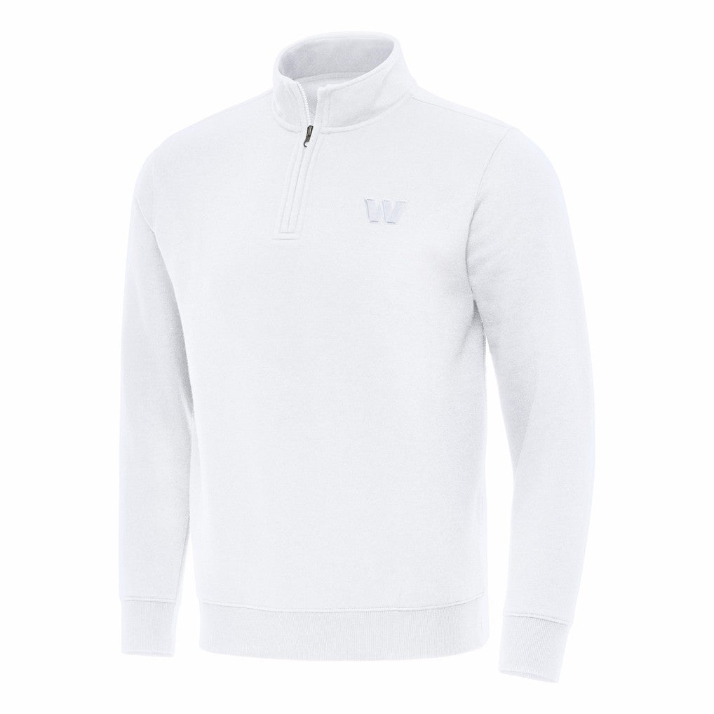 Washington Commanders Antigua Victory Quarter-Zip Top - White - NFL