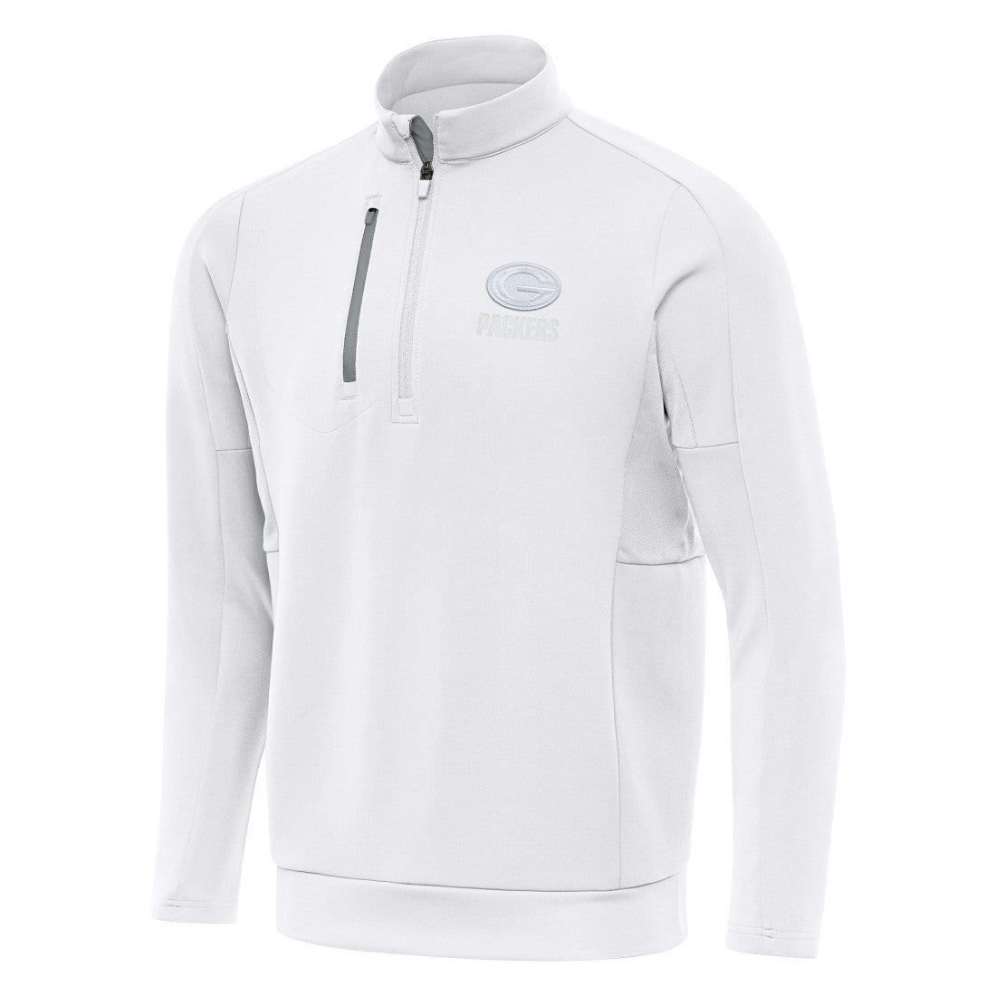 Green Bay Packers Antigua Generation Quarter-Zip Top - White - NFL