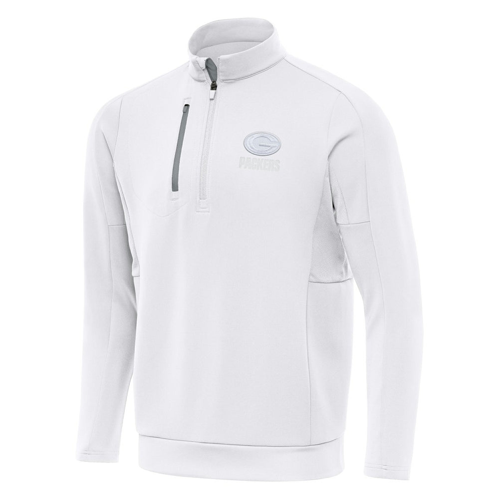Green Bay Packers Antigua Generation Quarter-Zip Top - White - NFL