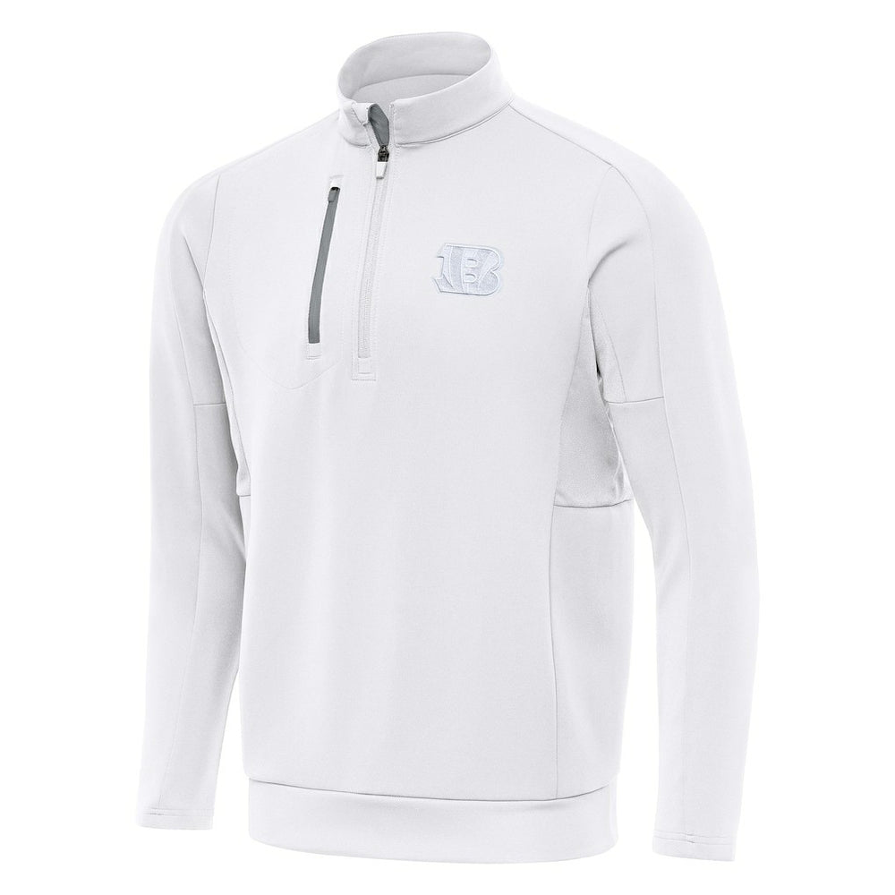 Cincinnati Bengals Antigua Generation Quarter-Zip Top - White - NFL