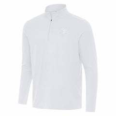 Minnesota Vikings Antigua Intent Quarter-Zip Top - White - NFL