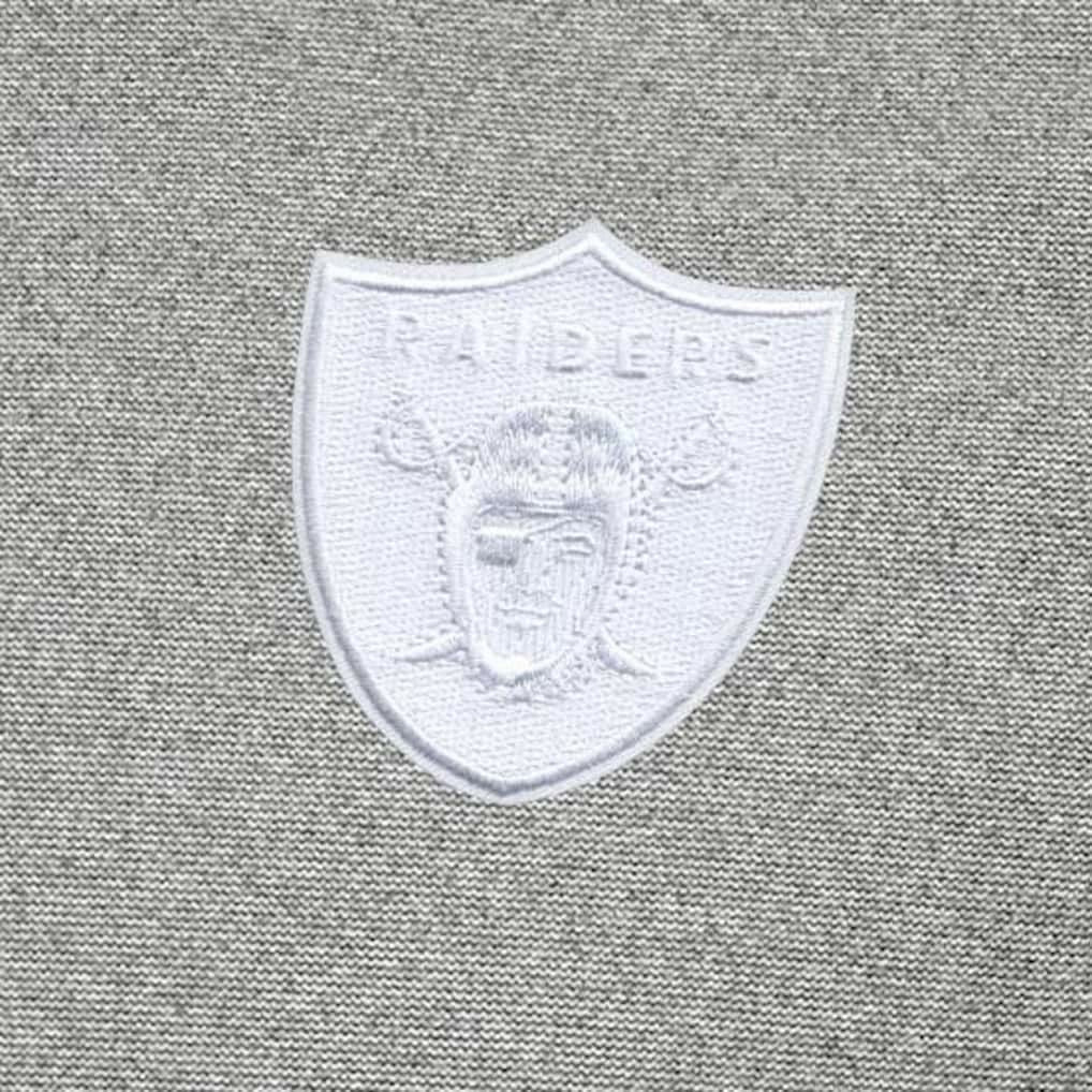 Las Vegas Raiders Antigua Subtle Quarter-Zip Top - Heather Gray - NFL