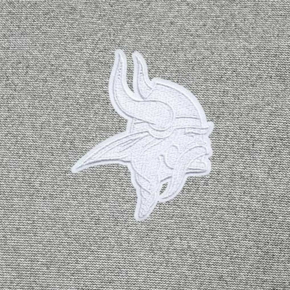 Minnesota Vikings Antigua Subtle Quarter-Zip Top - Heather Gray - NFL
