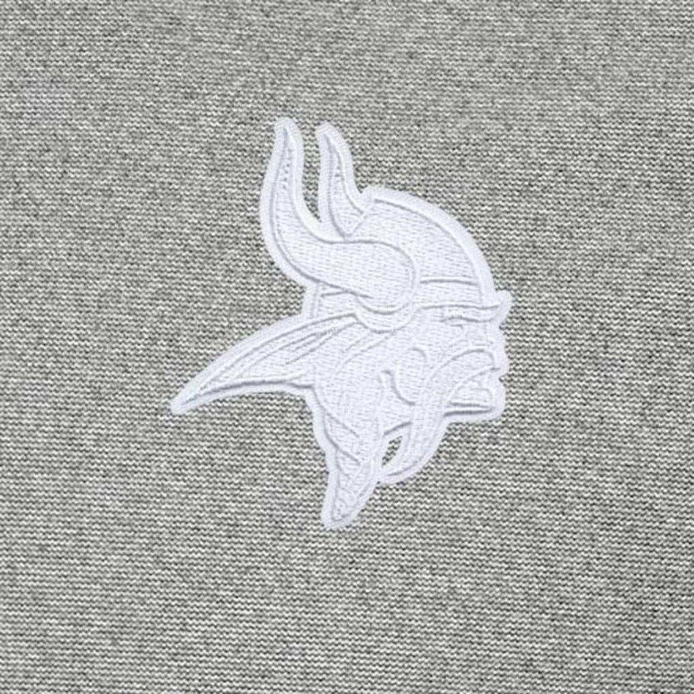 Minnesota Vikings Antigua Subtle Quarter-Zip Top - Heather Gray - NFL