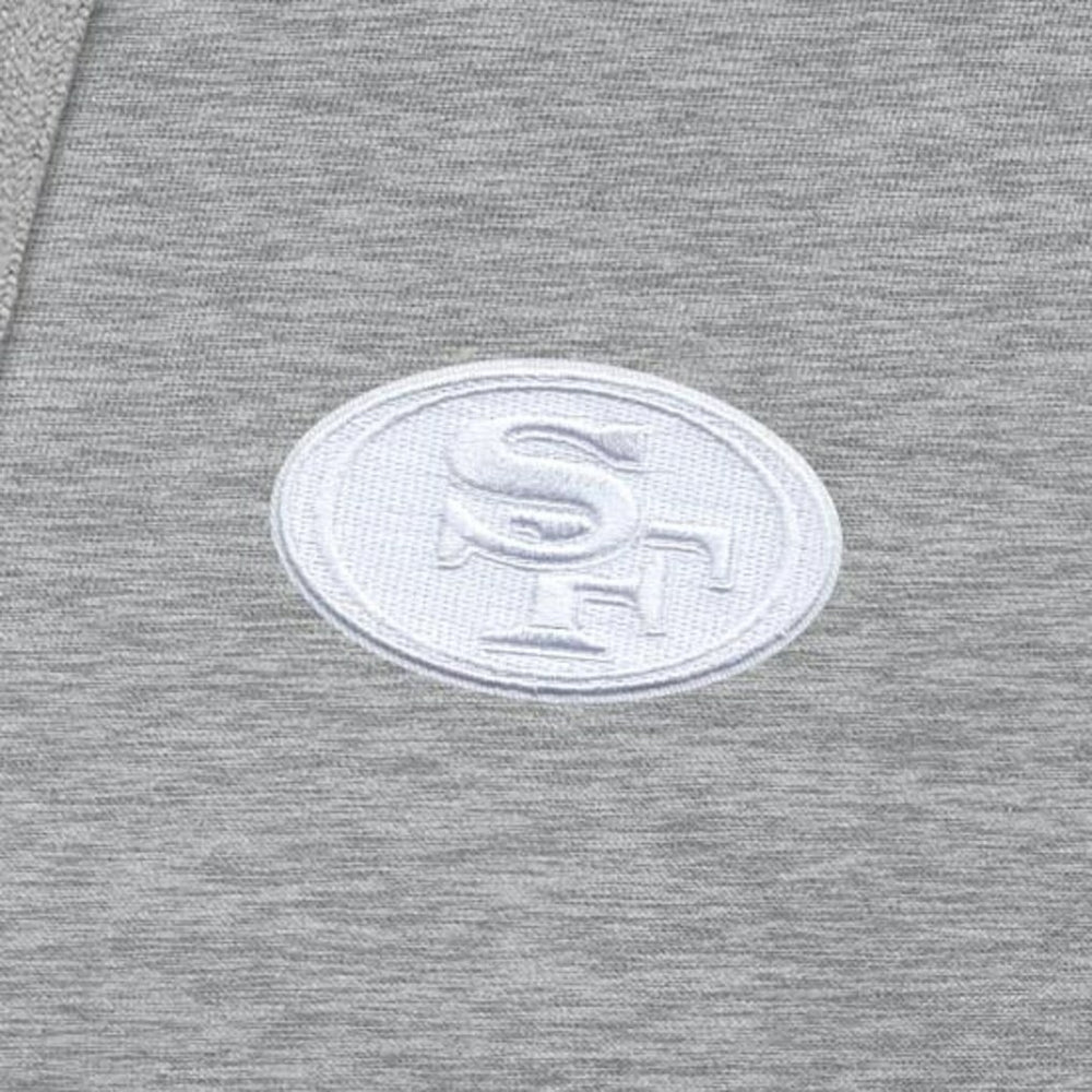 San Francisco 49ers Antigua Victory Pullover Hoodie - Heather Gray - NFL