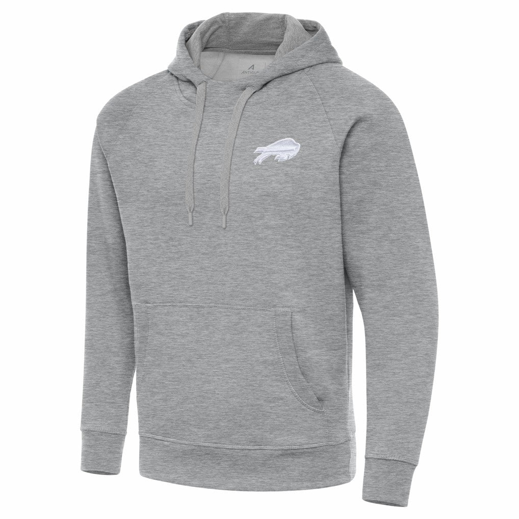 Buffalo Bills Antigua Victory Pullover Hoodie - Heather Gray - NFL