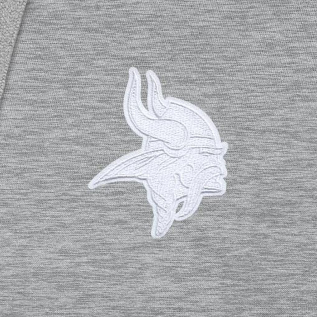 Minnesota Vikings Antigua Victory Pullover Hoodie - Heather Gray - NFL