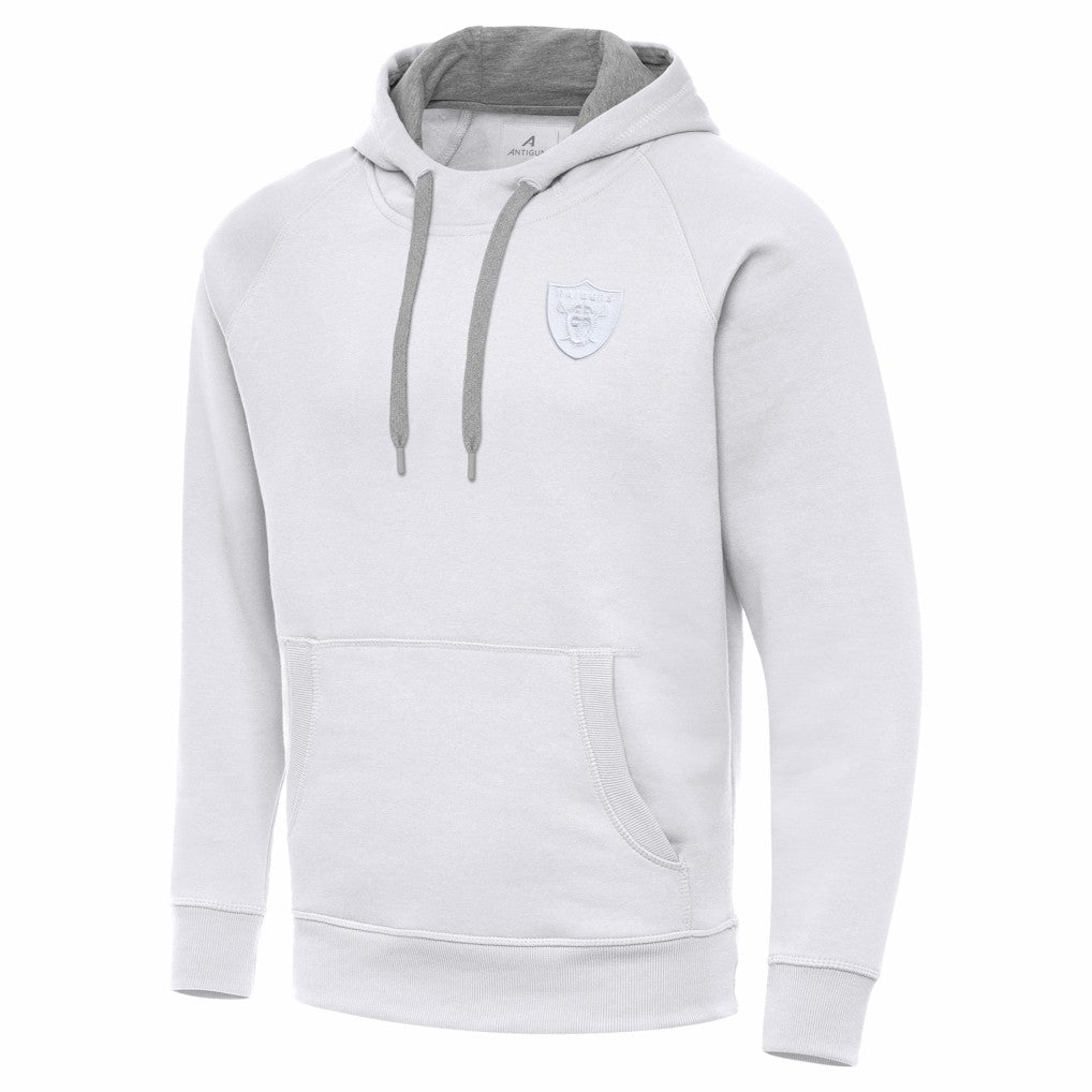 Las Vegas Raiders Antigua Victory Pullover Hoodie - White - NFL