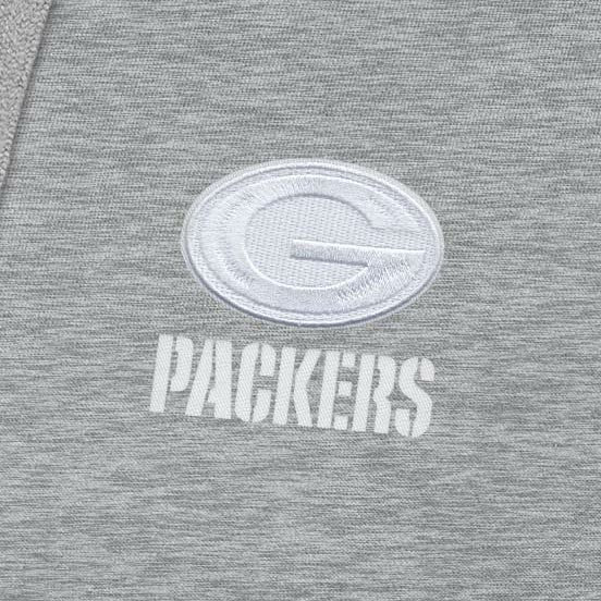 Green Bay Packers Antigua Victory Pullover Hoodie - Heather Gray - NFL