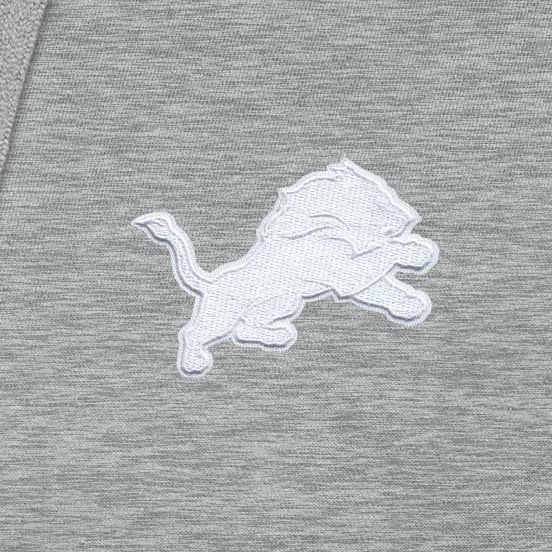 Detroit Lions Antigua Victory Pullover Hoodie - Heather Gray - NFL