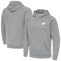 Philadelphia Eagles Antigua Victory Pullover Hoodie - Heather Gray - NFL