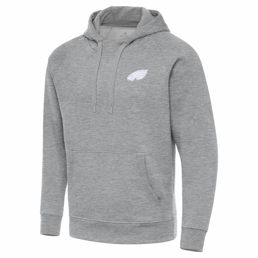 Philadelphia Eagles Antigua Victory Pullover Hoodie - Heather Gray - NFL