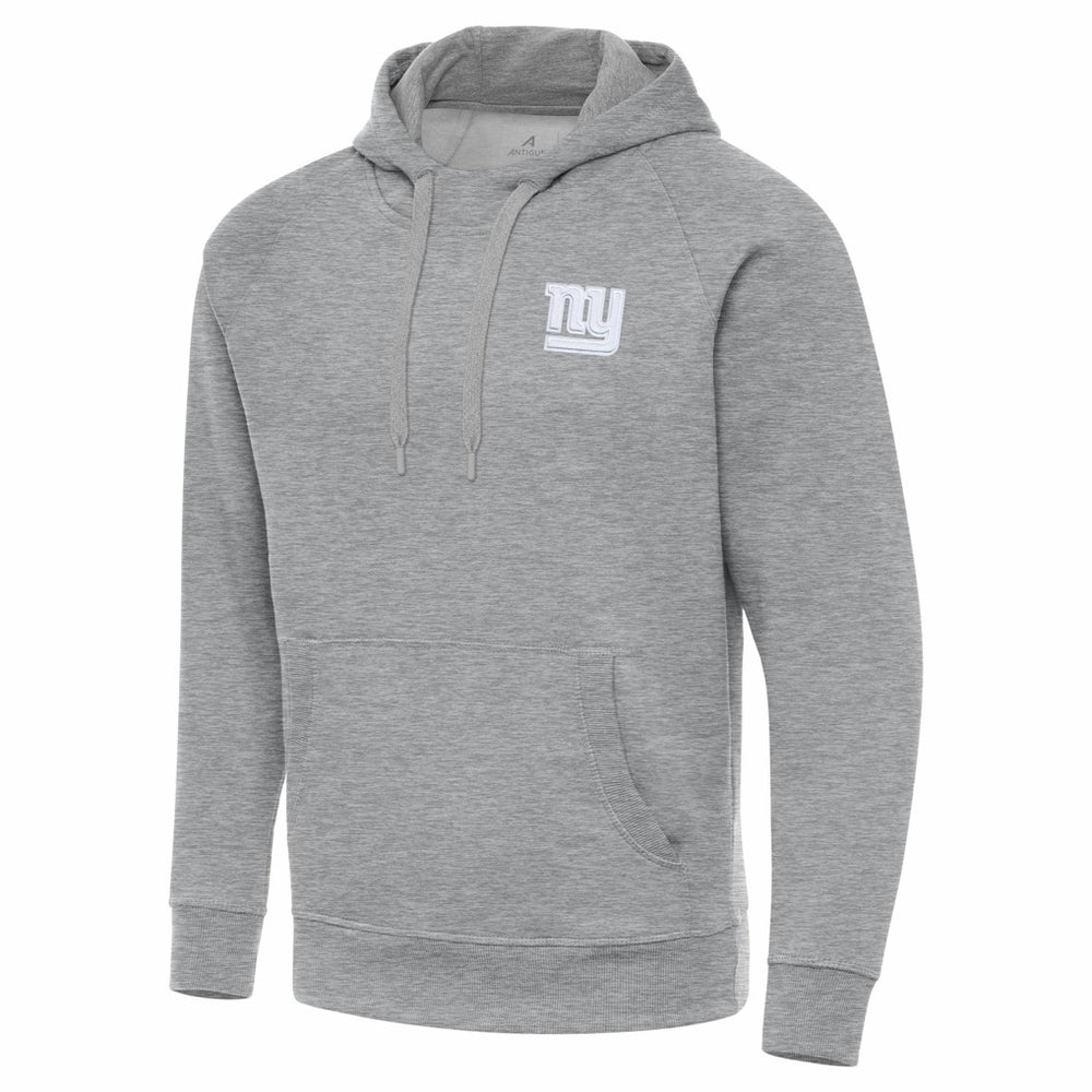 New York Giants Antigua Victory Pullover Hoodie - Heather Gray - NFL