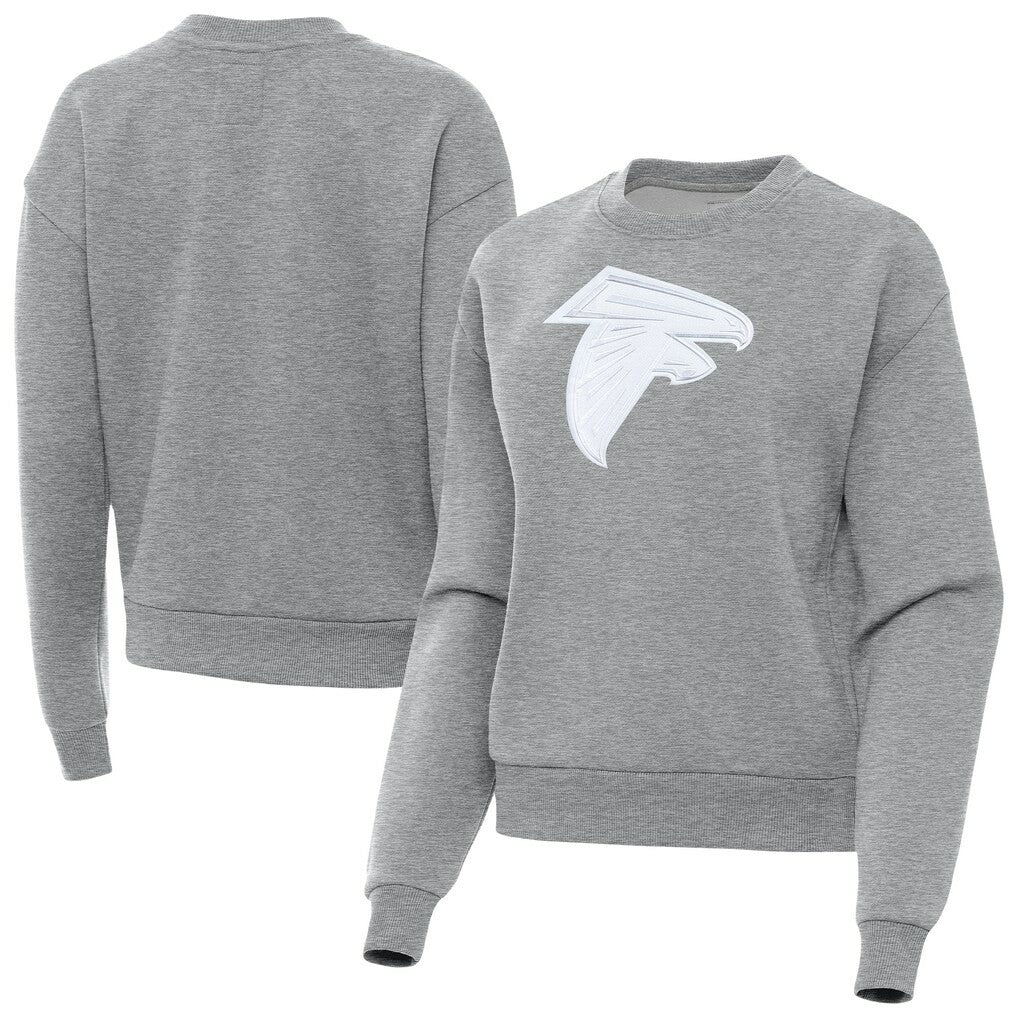 Atlanta Falcons Antigua Women's Victory Pullover Sweatshirt - Heather Gray - NFL