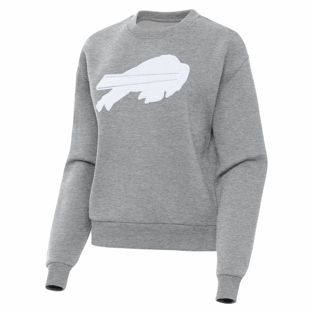 Buffalo Bills Antigua Women's Victory Pullover Sweatshirt - Heather Gray - NFL