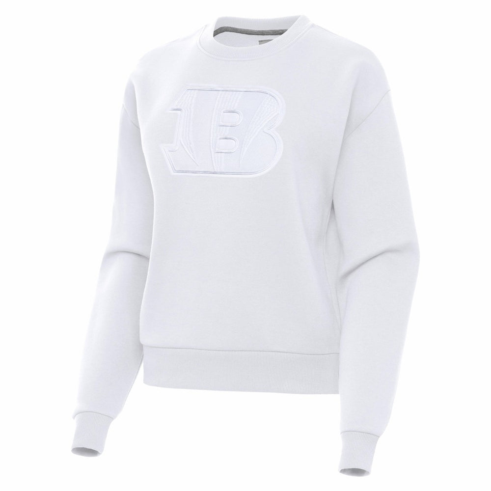 Cincinnati Bengals Antigua Women's Victory Pullover Sweatshirt - White - NFL