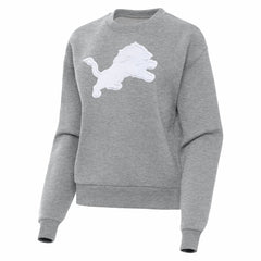 Detroit Lions Antigua Women's Victory Pullover Sweatshirt - Heather Gray - NFL