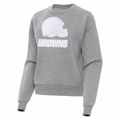 Cleveland Browns Antigua Women's Victory Pullover Sweatshirt - Heather Gray - NFL