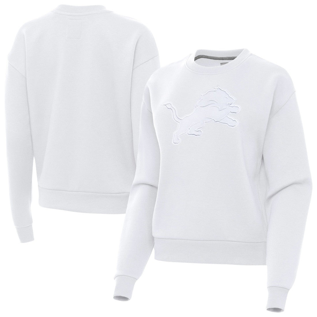 Detroit Lions Antigua Women's Victory Pullover Sweatshirt - White - NFL