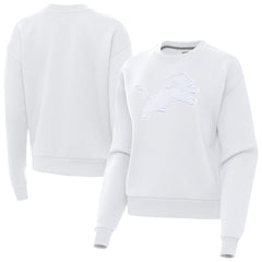 Detroit Lions Antigua Women's Victory Pullover Sweatshirt - White - NFL