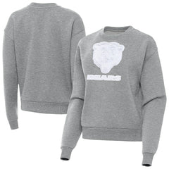 Chicago Bears Antigua Women's Victory Pullover Sweatshirt - Heather Gray - NFL