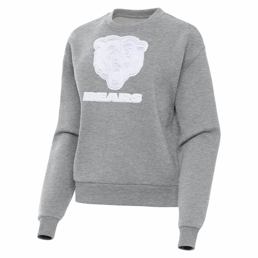 Chicago Bears Antigua Women's Victory Pullover Sweatshirt - Heather Gray - NFL
