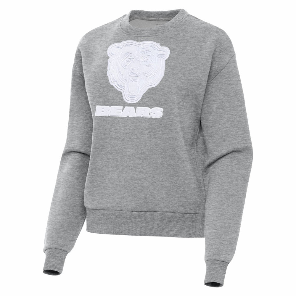Chicago Bears Antigua Women's Victory Pullover Sweatshirt - Heather Gray - NFL