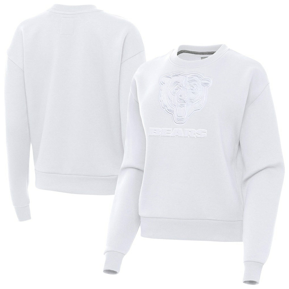 Chicago Bears Antigua Women's Victory Pullover Sweatshirt - White - NFL
