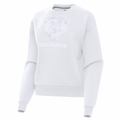 Chicago Bears Antigua Women's Victory Pullover Sweatshirt - White - NFL