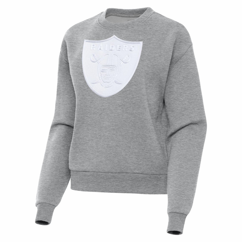 Las Vegas Raiders Antigua Women's Victory Pullover Sweatshirt - Heather Gray - NFL
