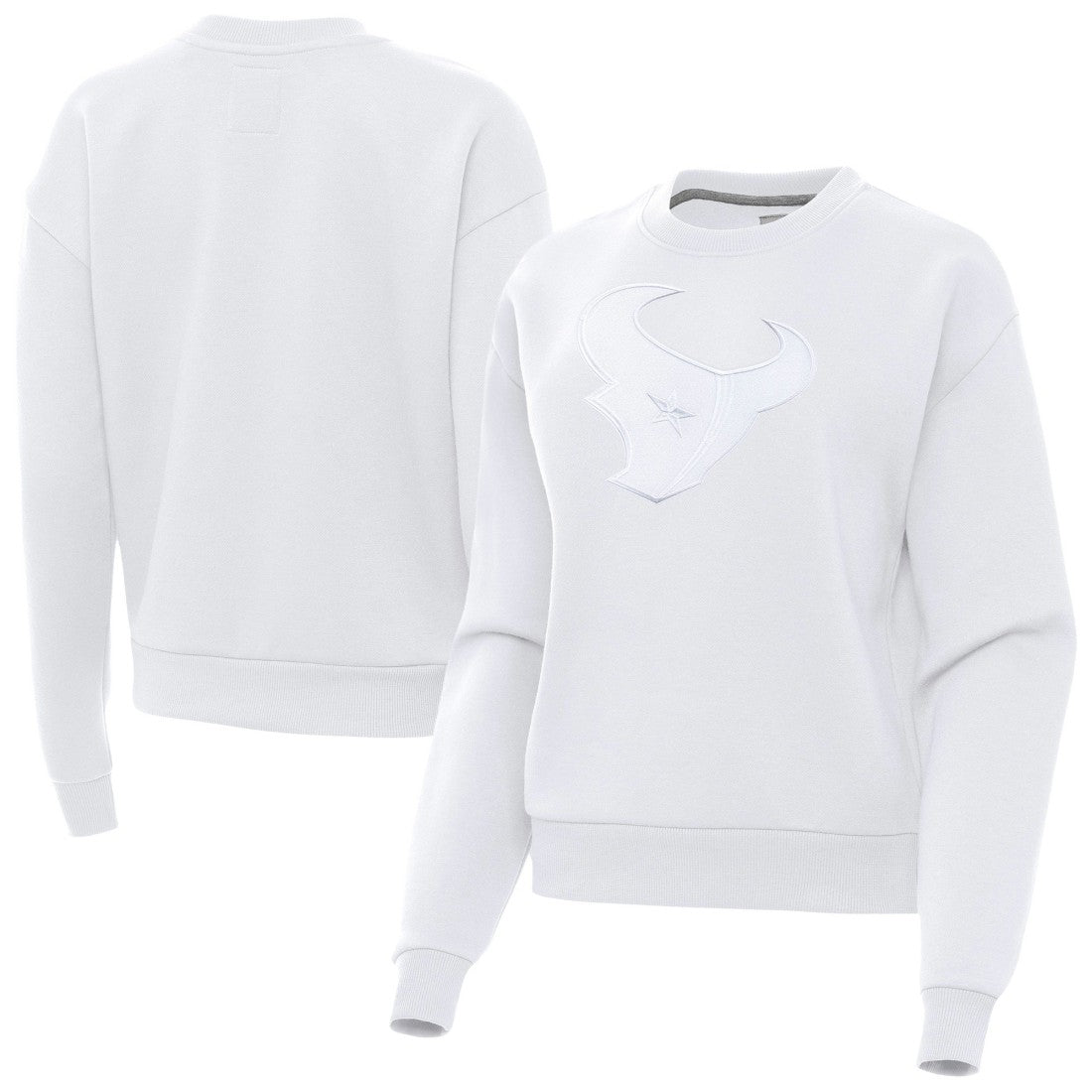 Houston Texans Antigua Women's Victory Pullover Sweatshirt - White - NFL