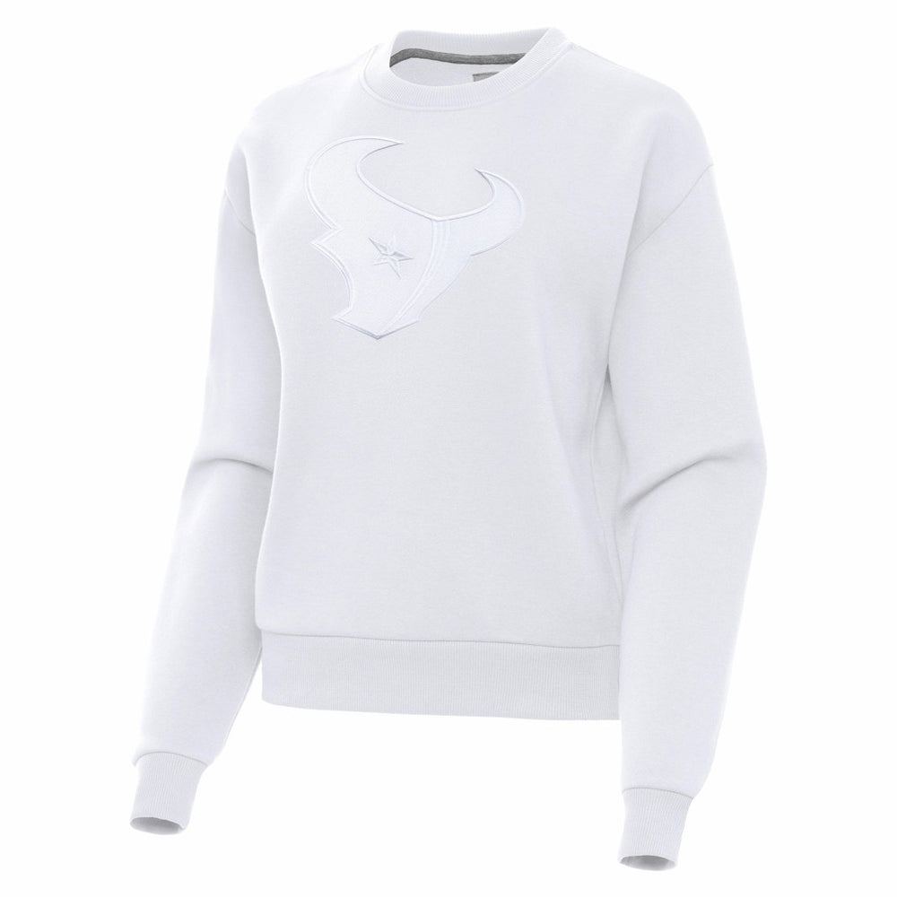 Houston Texans Antigua Women's Victory Pullover Sweatshirt - White - NFL