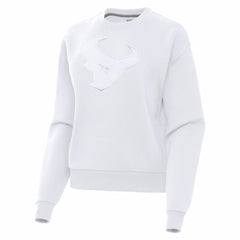 Houston Texans Antigua Women's Victory Pullover Sweatshirt - White - NFL