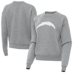 Los Angeles Chargers Antigua Women's Victory Pullover Sweatshirt - Heather Gray - NFL