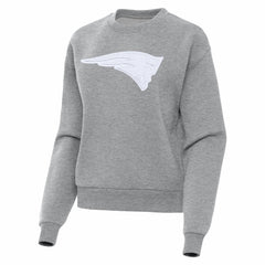 New England Patriots Antigua Women's Victory Pullover Sweatshirt - Heather Gray - NFL