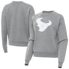 Houston Texans Antigua Women's Victory Pullover Sweatshirt - Heather Gray - NFL