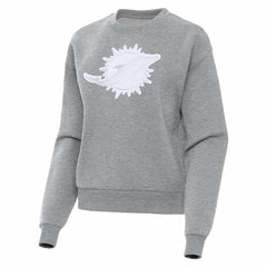 Miami Dolphins Antigua Women's Victory Pullover Sweatshirt - Heather Gray - NFL