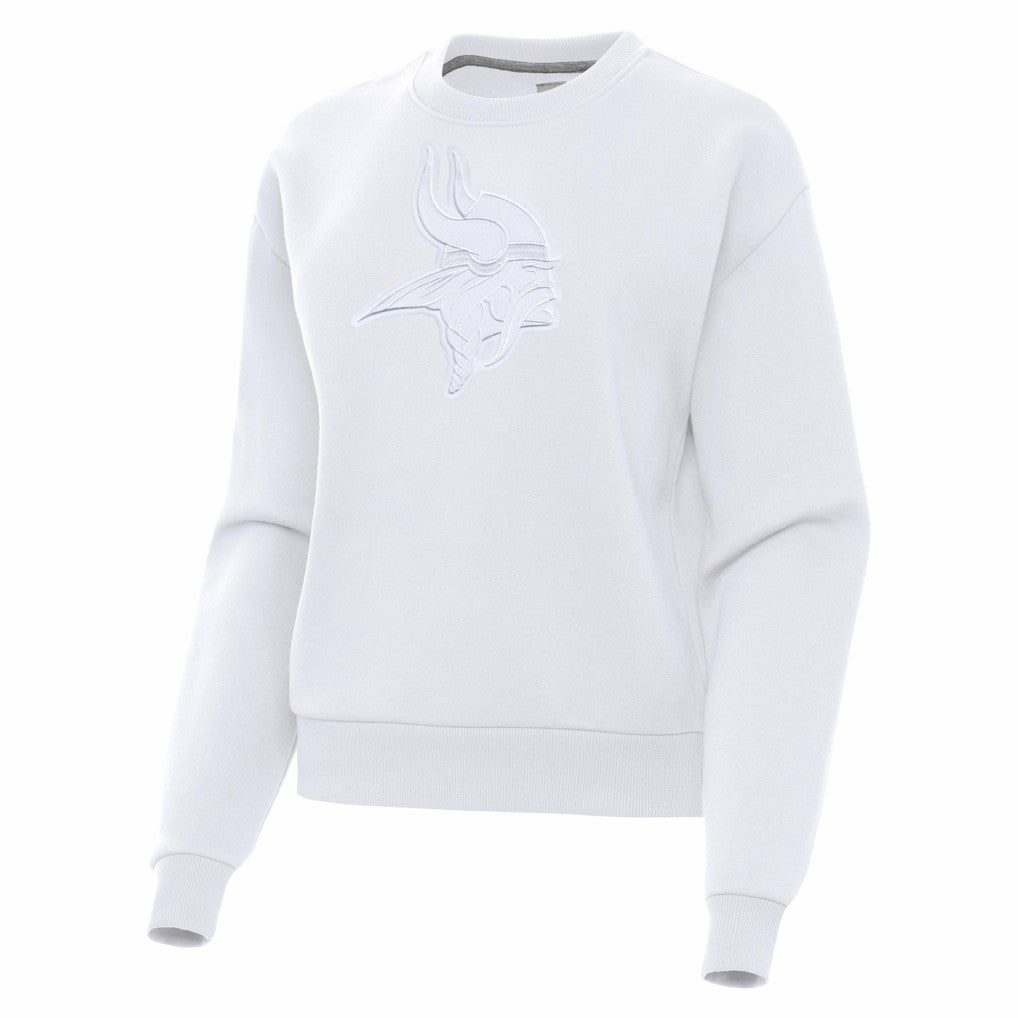 Minnesota Vikings Antigua Women's Victory Pullover Sweatshirt - White - NFL