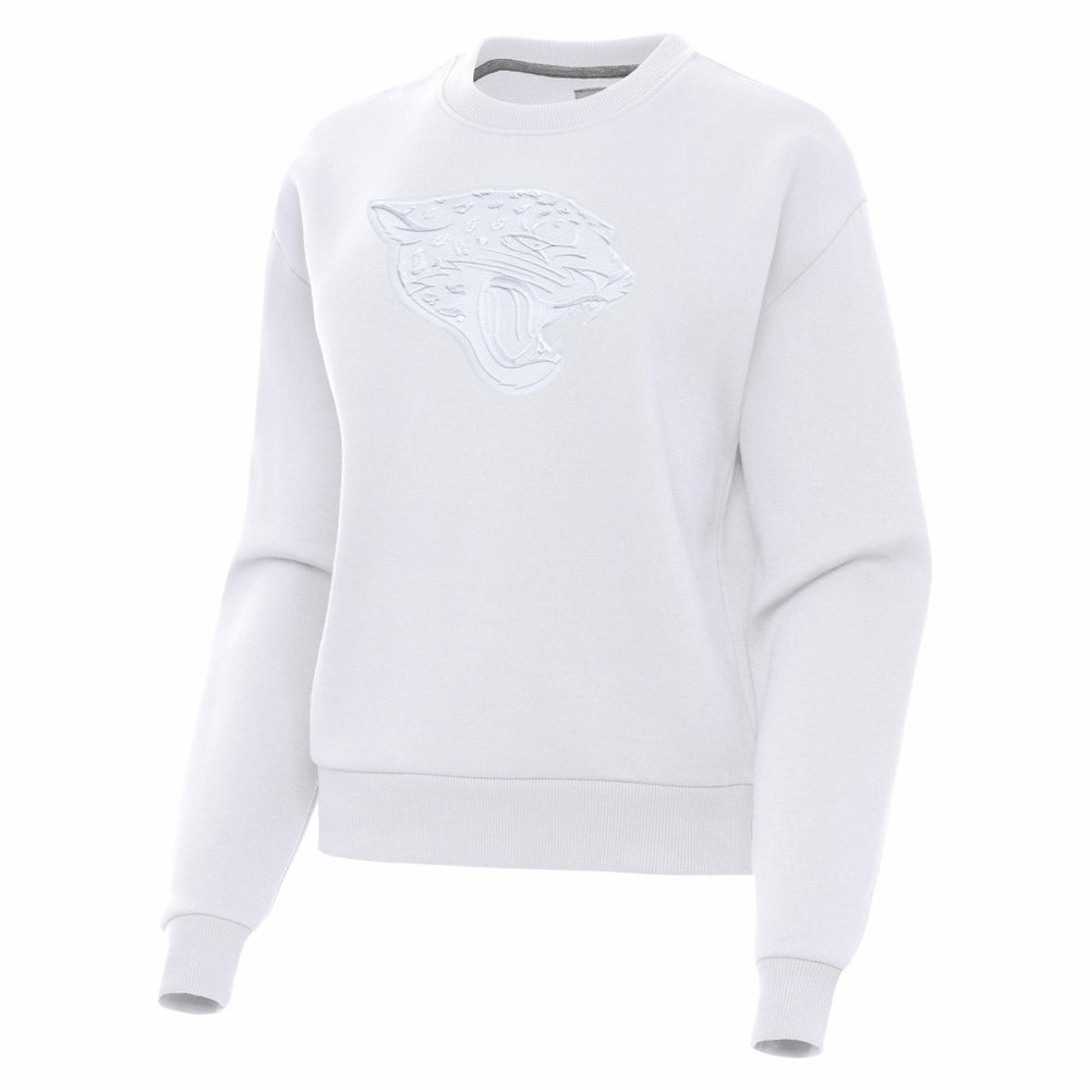 Jacksonville Jaguars Antigua Women's Victory Pullover Sweatshirt - White - NFL