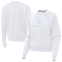 San Francisco 49ers Antigua Women's Victory Pullover Sweatshirt - White - NFL