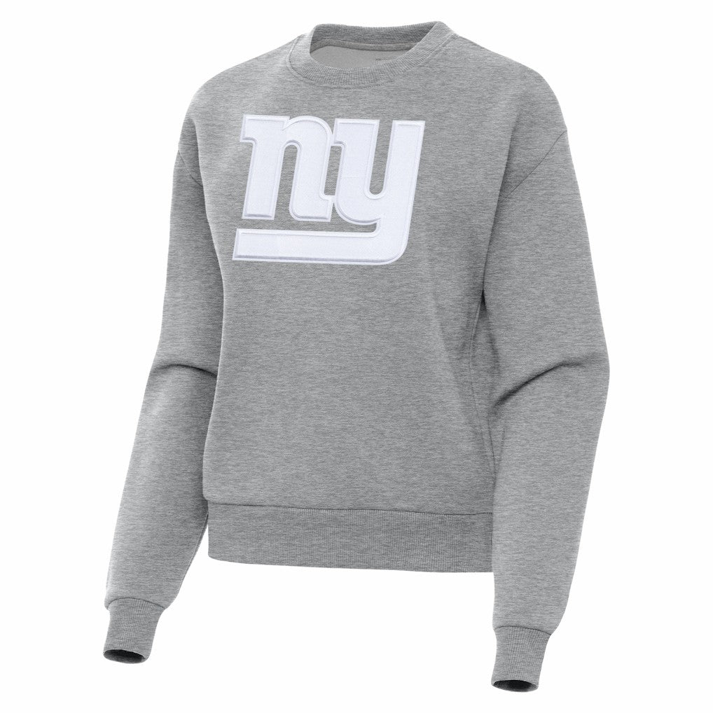 New York Giants Antigua Women's Victory Pullover Sweatshirt - Heather Gray - NFL