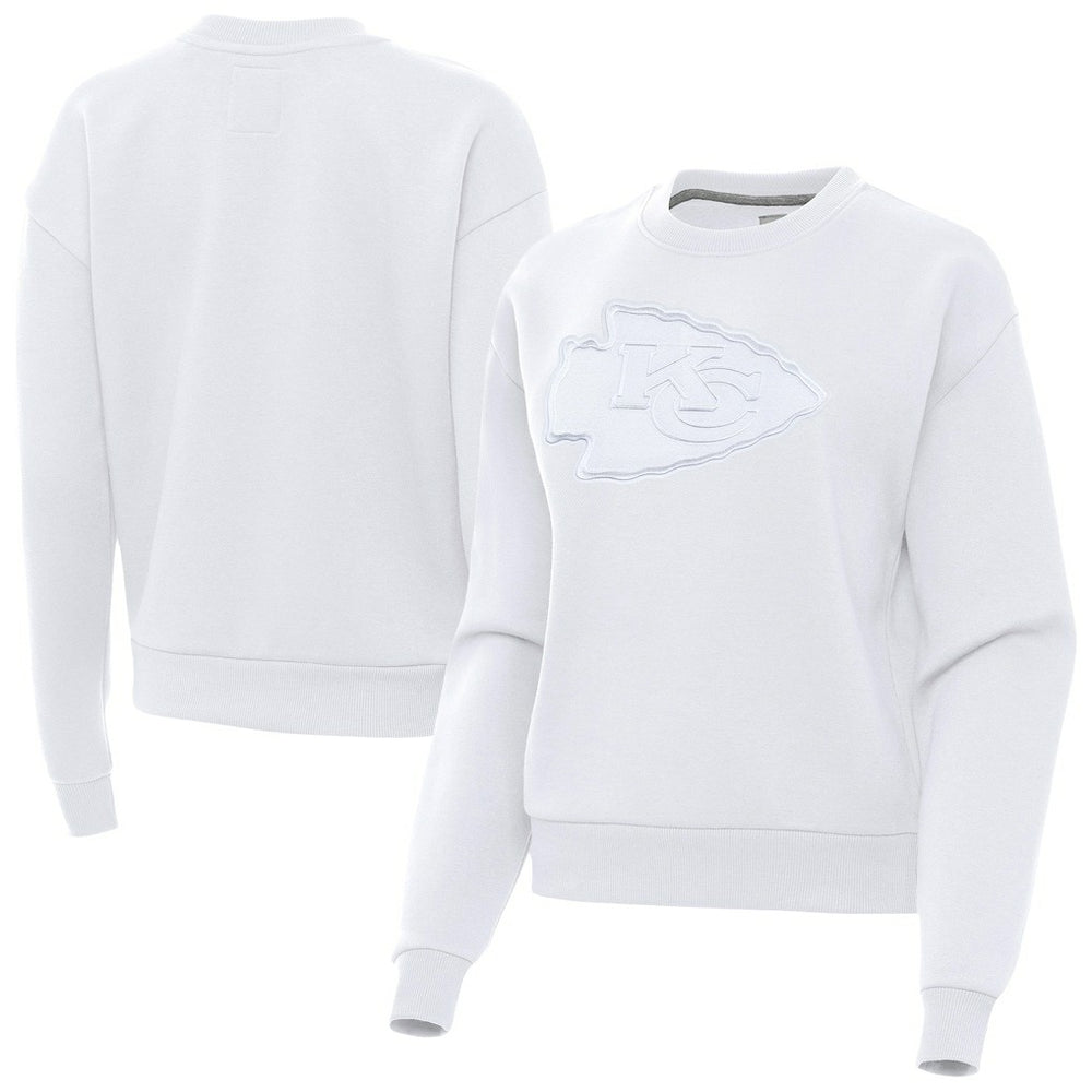 Kansas City Chiefs Antigua Women's Victory Pullover Sweatshirt - White - NFL